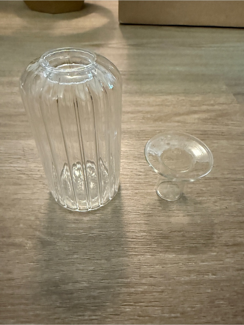 Sur la Table Glass Vase with Removable Rim Candle Holder
